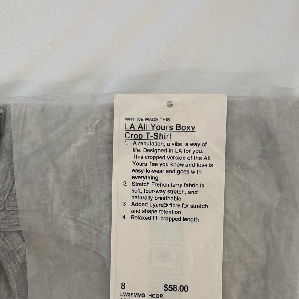 Lululemon Athletica Heather Gray T-Shirt